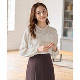 ホワイト | トップス ブラウス 長袖 | Honeys