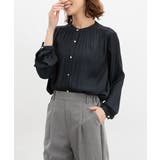 ネイビー | トップス ブラウス 長袖 | Honeys