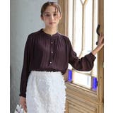 ワインレッド | トップス ブラウス 長袖 | Honeys