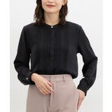 ネイビー | トップス ブラウス 長袖 | Honeys