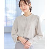 ライトグレー | トップス ブラウス 長袖 | Honeys