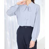 サックス | トップス ブラウス 長袖 | Honeys