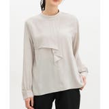 ライトグレー | トップス ブラウス 長袖 | Honeys