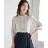 ライトグレー水玉 | トップス ブラウス 大きいサイズ | Honeys