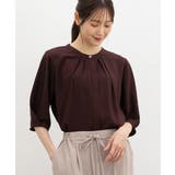 ブラウン | トップス ブラウス 接触冷感 | Honeys