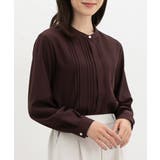 ブラウン | トップス ブラウス 長袖 | Honeys