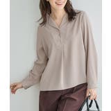 グレージュ | トップス ブラウス 長袖 | Honeys
