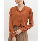 ダークオレンジ | トップス ブラウス 長袖 | Honeys