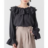 ブラック | トップス ブラウス 長袖 | Honeys