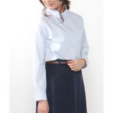 ブルーストライプ | トップス シャツ レギュラーシャツ | Honeys