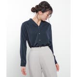 ネイビー | 【ハニーズ】トップス ブラウス 長袖 | Honeys