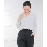 オフ×ピンク | 【ハニーズ】トップス ブラウス 長袖 | Honeys