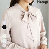 トップス ブラウス 長袖 | Honeys | 詳細画像1