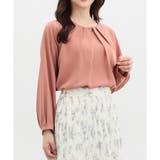 オレンジピンク | トップス ブラウス 長袖 | Honeys