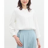 ホワイト | ブラウス レディース 半端袖 | Honeys