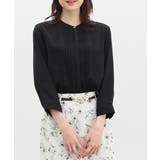 ブラック | ブラウス レディース 半端袖 | Honeys