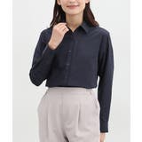 ネイビー | トップス ブラウス 長袖 | Honeys