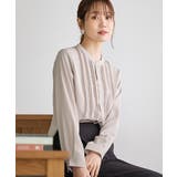 グレージュ | トップス ブラウス 長袖 | Honeys