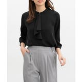 ブラック | トップス ブラウス ボウタイブラウス | Honeys