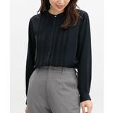 ネイビー | トップス ブラウス 長袖 | Honeys