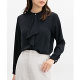 ネイビー | トップス ブラウス 長袖 | Honeys