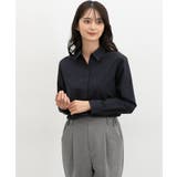 ネイビー | トップス シャツ スキッパーシャツ | Honeys