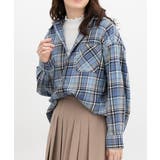 ブルーチェック | トップス シャツ ブラウス | Honeys