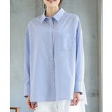 サックス×オフ | トップス シャツ チュニックシャツ | Honeys