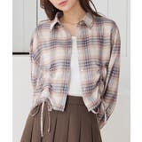 ベージュチェック | トップス シャツ ブラウス | Honeys