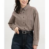 ブラウン×オフ | トップス シャツ ブラウス | Honeys