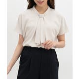ライトグレー | トップス ブラウス 半袖 | Honeys