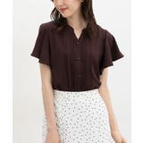 ブラウン | トップス ブラウス 半袖 | Honeys