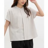 グレージュ | トップス ブラウス 半袖 | Honeys