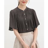 チャコール | トップス ブラウス 半袖 | Honeys
