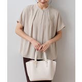 グレージュ | トップス ブラウス 半袖 | Honeys