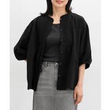 ブラック | 【ハニーズ】トップス ブラウス ピンタックブラウス | Honeys