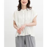 ホワイト | 【ハニーズ】トップス ブラウス 半袖 | Honeys