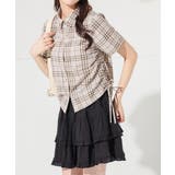 ベージュチェック | トップス シャツ ブラウス | Honeys