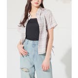 ピンクチェック | トップス シャツ ブラウス | Honeys