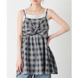クロチェック | トップス ブラウス ノースリーブ | Honeys