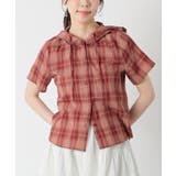アカチェック | トップス シャツ ブラウス | Honeys