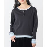 ブラック | トップス カットソー 長袖 | Honeys