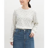ブルー花柄 | トップス Tシャツ ロンＴ | Honeys