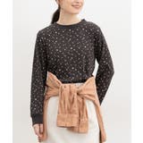 チャコール花柄 | トップス Tシャツ ロンＴ | Honeys