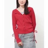 レッド | トップス カットソー 長袖 | Honeys