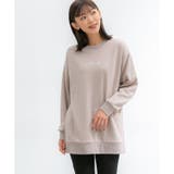 ベージュ | トップス チュニック スウェット | Honeys