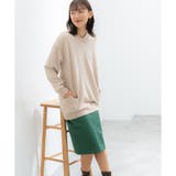 ベージュ | トップス スウェット チュニック | Honeys