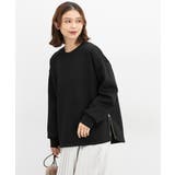 ブラック | トップス カットソー 長袖 | Honeys