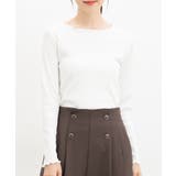 アイボリー | トップス カットソー 長袖 | Honeys