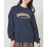 ネイビー | トップス スウェット 長袖 | Honeys